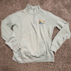 Ron Jon Surf Shop Women’s‎ Small quarter zip sweatshirt pullover front pockets